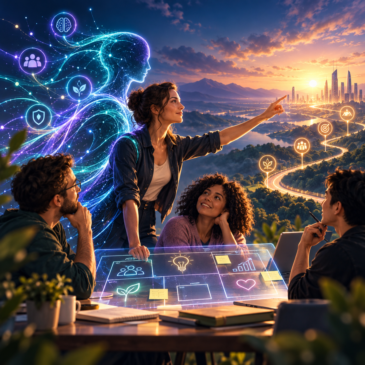 Portada visual de Empezar a Emprender con IA / Emprendedores Centauros