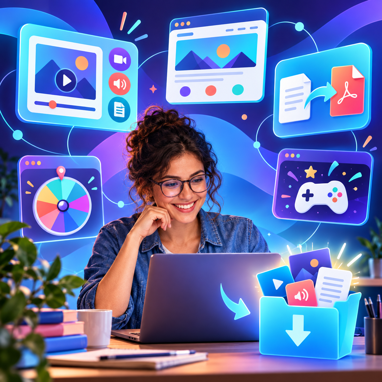Portada visual de Creación de herramientas digitales interactivas con IA
