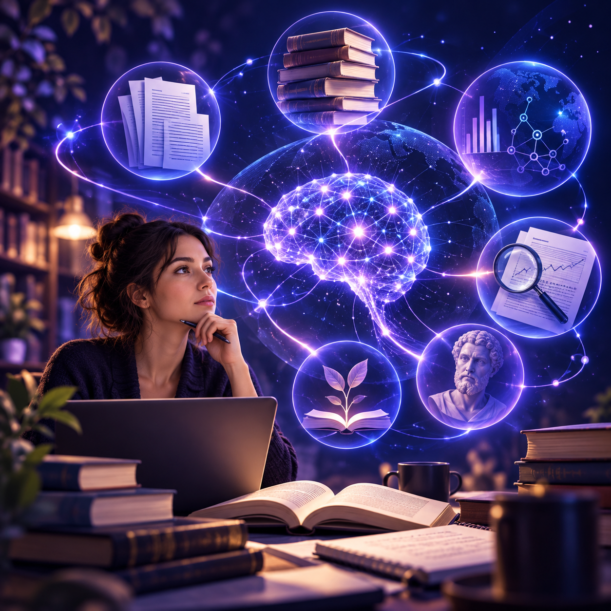 Portada visual de Inteligencia Artificial Generativa Aplicada a la Investigación Académica (IAG)