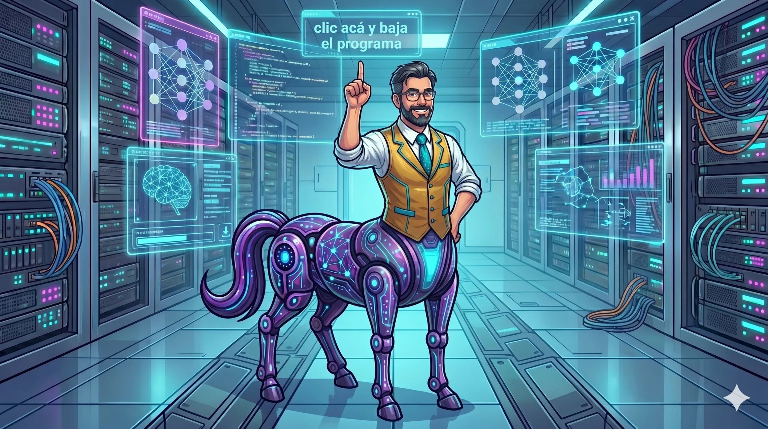 Imagen para descargar el programa del taller Emprendedores Centauros